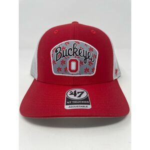 Ohio State Buckeyes SnapBack Hat 47 Brand Trucker Adjustable Cap NCAA‎ Brand New